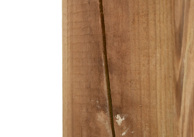 Trocknungsriss in Holzbrett Trocknungsriss in Holzbrett