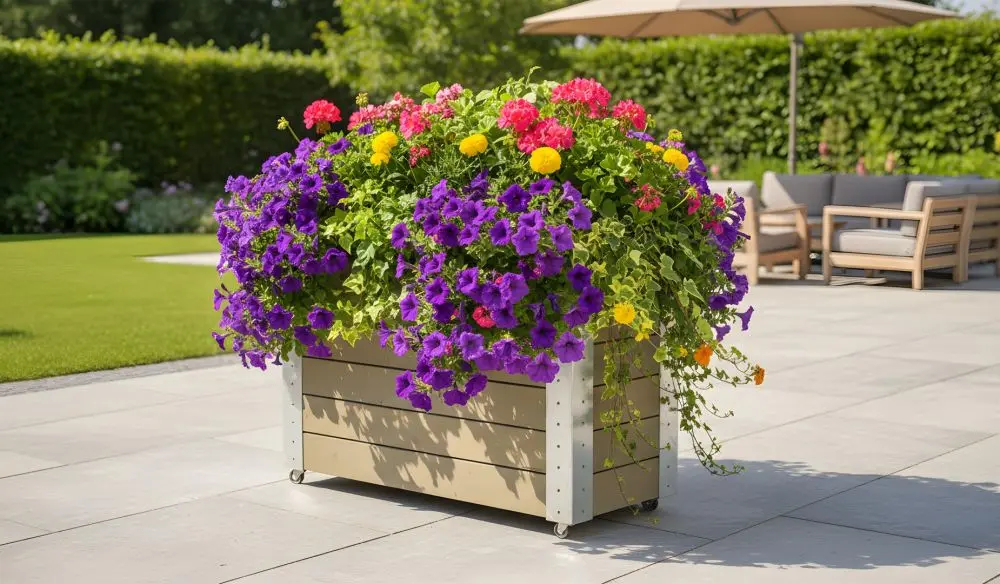 Pflanzkbel Cubic Gro - Graubraun 120 x 50 x 70 cm