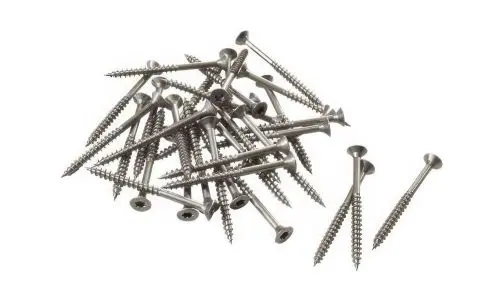 Die Edelstahl Schrauben 4 x 50 mm, passend für das Steckzaunsystem Klink und Steckzaunsystem Plank