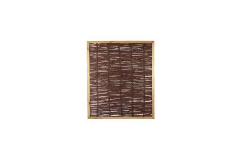 Sichtschutzzaun aus Weide mit einer Rahmenstärke von 35 x 45 mm 