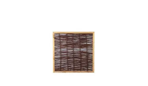 Weidenpflechtzaun mit einer Rahmenstärke von 35 x 45 mm