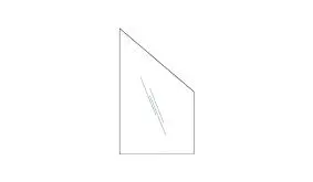 Abschlusselement, 8mm, 103 x 174 auf 87 cm, Klarglas