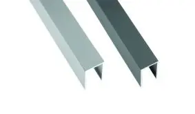 Die 176 x 2,5 x 4 cm Alu Abdeckleiste ist in Silber und Anthrazit erhältlich. 