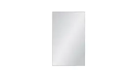 Vollflächig satiniertes Zaunelement aus Einscheibensicherheitsglas. Maß: 103 x 174 cm