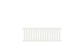 Pflegeleichter Aluminiumzaun, 200 x 70 cm, weiß (RAL 9016) inkl. Montageset