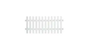 Aluminiumgartenzäune Neuhausen mit dem Maß: 185 x 80 cm. Gerader Verlauf. Farbe: Weiß.