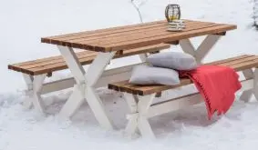 Vielseitige Einsatzmöglichkeiten machen die Biergarnitur zum festen Teil Ihres Gartenlebens