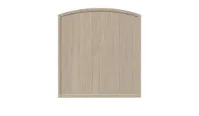 180 x 180 auf 195 cm Zaunfeld mit Bogenverlauf in Sheffield Oak 