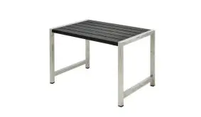 127 x 77 x 73 cm Bistrotisch mit fungizid behandelten und schwarz farbgrundierten Planken aus Kiefernholz 