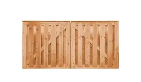 Die Sichtschutz-Doppeltür in den Maßen 300 x 150 cm