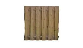 Der Bohlenzaun Kolding im Maß: 180x180 cm