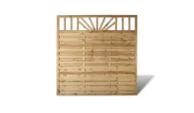 Dichtzaun Element mit Rankgitter aus druckimprägnierter Fichte. 180x180cm