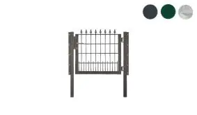 Das 1000 mm breite Einzeltor mit Zierspitzen ist in vier Höhen erhältlich: 700, 900, 1100 und 1300 mm