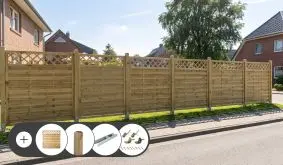 Garten Sichtschutz Komplettset Bremen Rankgitter