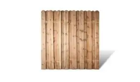 Ein 180 x 180cm Sichtschutzelement aus der Frankfurt Serie mit einer Rahmenstärke von 30 x 80 mm