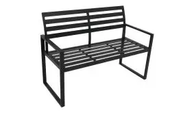 Eleganz trifft auf Funktionalität: Die 122 x 59 x 87 cm Gartenbank Aluminium punktet mit klaren Formen