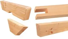 Flexibles Baukastensystem: Das Gartenpergola Premium Zubehör aus naturbelassener Douglasie für einreihige Pergolen. 