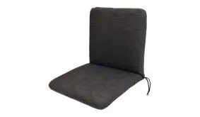 Eine 7 cm dicke Schaumstoffschicht sorgt für weichen Sitzkomfort. Die Länge des Rücken- und Sitzteils beträgt jeweils 44 cm