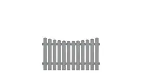 Pflegeleichte Gartenzäune bestehend aus Vollkunstofflatten und Aluminiumquerriegel, inkl. Montageset und Bohrer