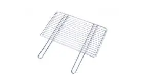 55 x 34 cm Grillkamin Rost aus Stahl für Ihre Outdoor-Küche. Mit Platz für Fleisch, Gemüse und mehr