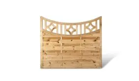 Garten Zaunserie Köln mit Doppelbogen Rankgitter, Kesseldruckimprägnierte Kiefer / Fichte. 180x160/140cm