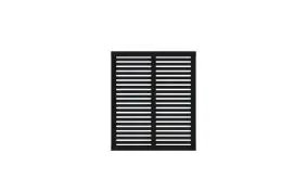 120 x 140 cm - Farbe: Schwarz, Sichtschutzzaunelement aus fungizid behandeltem und doppelt farbgrundiertem Kiefern- bzw. Fichtenholz