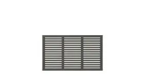 180 x 107 cm - Farbe: Umbergrau, Sichtschutzzaunelement aus fungizid behandeltem und doppelt farbgrundiertem Kiefern- bzw. Fichtenholz