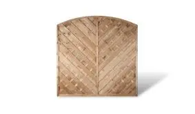 180 x 160 auf 180 cm Holzsichtschutz