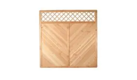 Ein 180 c 180cm Douglasien Rankzaun mit einer Maschenweite von 8 x 8cm