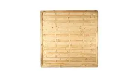 Ein 180 x 180cm Sichtschutzelement aus der Serie Bremen Massiv mit einer Rahmenstärke von 45 x 68 mm