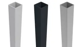 Unsere Universal Pfosten sind in den Farben EV1, Silbergrau und Anthrazitgrau erhältlich. Die Längen sind 100, 150, 190 und 240 cm.