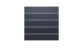 Das Zaunset besteht aus 5 HPL Lamellen in Anthrazit und ergibt somit ein Maß von ca. 179,2 x 177,5 cm - OHNE Befestigungsset