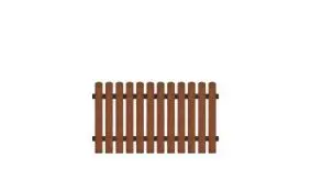 Wetterfester Kunststoff Gartenzaun aus Vollkunstofflatten und Aluminiumquerriegel, 180 x 100 cm,