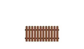 Pflegeleichte Kunststoff Gartenzäune. 80 x 80 cm, braun (RAL 8016), Edelstahl verschraubt, inkl. Montageset und Bohrer