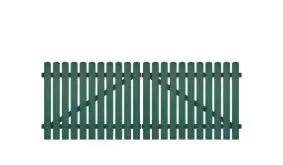 Kunststoff Doppeltor mit 10 Jahren Garantie auf UV-Beständigkeit. Inkl. verstellbare Edelstahlbeschläge (6mm starke Ladenbänder vormontiert), Überwurf, Bodenriegel, Metallhülsen und Arretierung.