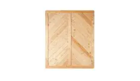 Sichtschutzzaunelement Isar aus naturbelassener Lärche in 150x180 cm, Profilbretter ca. 18x125 mm