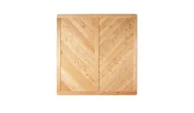 Sichtschutzzaun Isar aus naturbelassener Lärche in 180x180 cm, Rahmen 45x90 mm, 