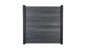 Der BPC Zaun Maribo 1 hat das Maß 180 x 180 cm. Die Bausätze bestehen aus 12 Einzellamellen, Start/Abschlussprofilen und Distanzstücken, OHNE Pfosten.