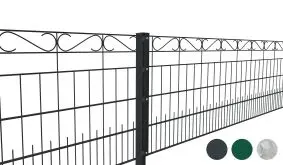 Das Mattenzaun Komplettset Nobel inkl. Zubehör ist ein rundum-sorglos Paket: Leicht konfiguriert, fix geliefert, einfach montiert.