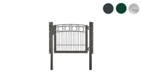 Die einflügelige 1000 mm Stabgitterzaun Tür ist in vier verschiedenen Höhen verfügbar: 600, 800, 1000 und 1200 mm