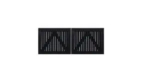 Nagano Doppeltor mit dem Maß 200 x 180 cm ( B x H) mit starkem, verleimten Torrahmen um das Verziehen zu verhindern.