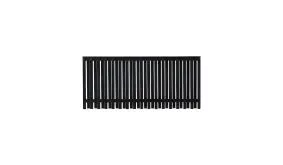 Durch die 15 x 44 mm Lamellen , die versetzt vorn und hinten angebracht sind, erreicht der Nagano Zaun hohe Stabilität.