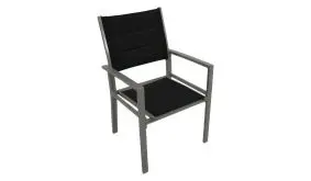 Der 62 x 57 x 89 cm Outdoor Gartensessel ist mit silbergrauem Gestell im 2er Set erhältlich.