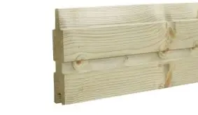Das druckimprägnierte Profilbrett Plank mit dem Maß: 25 x 140 mm x 177 cm.