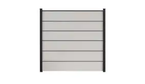Weißer Steckzaun aus wetterfestem PVC im Maß: 180 x 180 cm - Lieferung inkl. Zwischenleisten