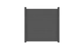 Der Alu Steckzaun Randers hat die Abmessung von 180 x 180 x 2 cm. Die Farbe ist Anthrazitgrau. Pfosten + Abschlussprofil NICHT im Lieferumfang enthalten