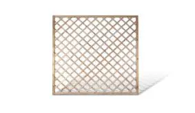 Rosen Rankzaun Holzelement. 180x180cm. Druckimprägnierte Kiefer. 10x10cm Maschenweite