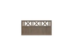 Nicht nur als Sichtschutz, sondern auch für die Terrasse oder den Vorgarten kann das 180 x 90 cm Element in Monument Oak verwendet werden