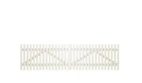 Ein Doppeltor aus der Gartenzaunserie Retro mit dem Maß: 300 x 80 cm.