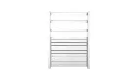 Gradliniges Design trifft auf hohe Qualität: unser Rhombus Sichtschutzzaun aus Aluminium und satinierten Einscheibensicherheitsglas - ein echter Hingucker!